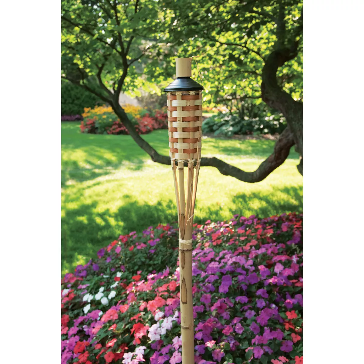 Outdoor Expressions 60 In. Natural Bamboo Patio Torch - photo 5