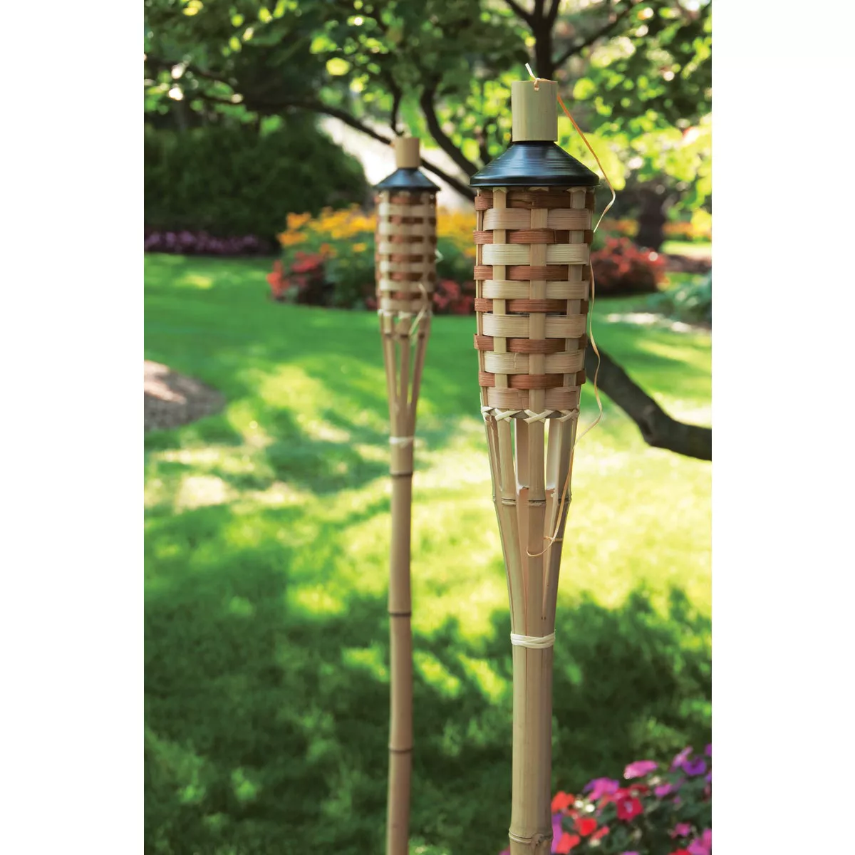Outdoor Expressions 60 In. Natural Bamboo Patio Torch - photo 6