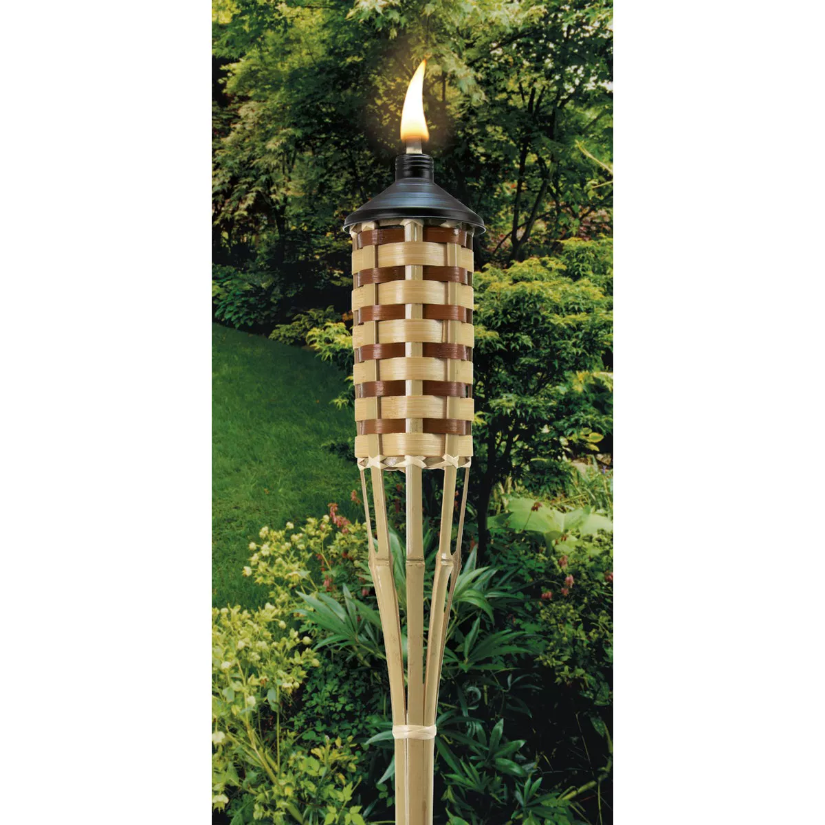 Outdoor Expressions 60 In. Natural Bamboo Patio Torch - photo 7