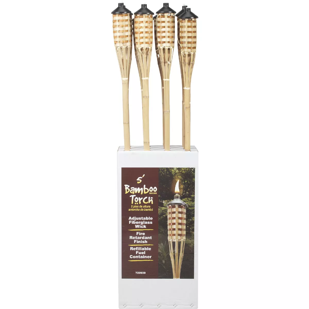 Outdoor Expressions 60 In. Natural Bamboo Patio Torch - photo 2