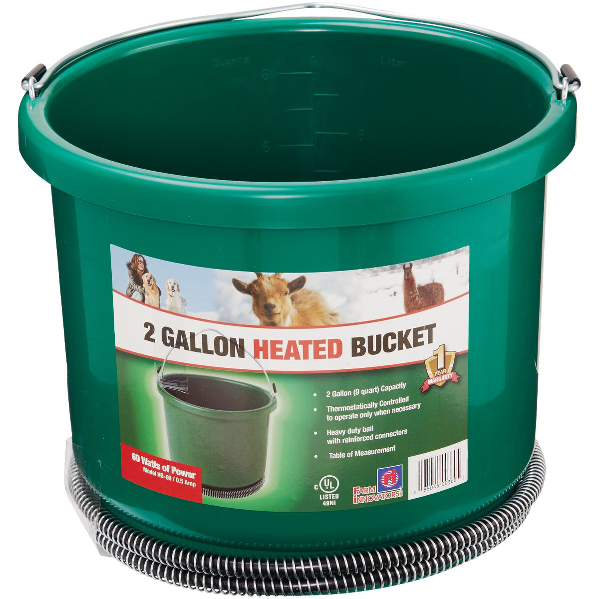 Farm Innovators 2 Gal. 60W 120V Heated Bucket Do it Best