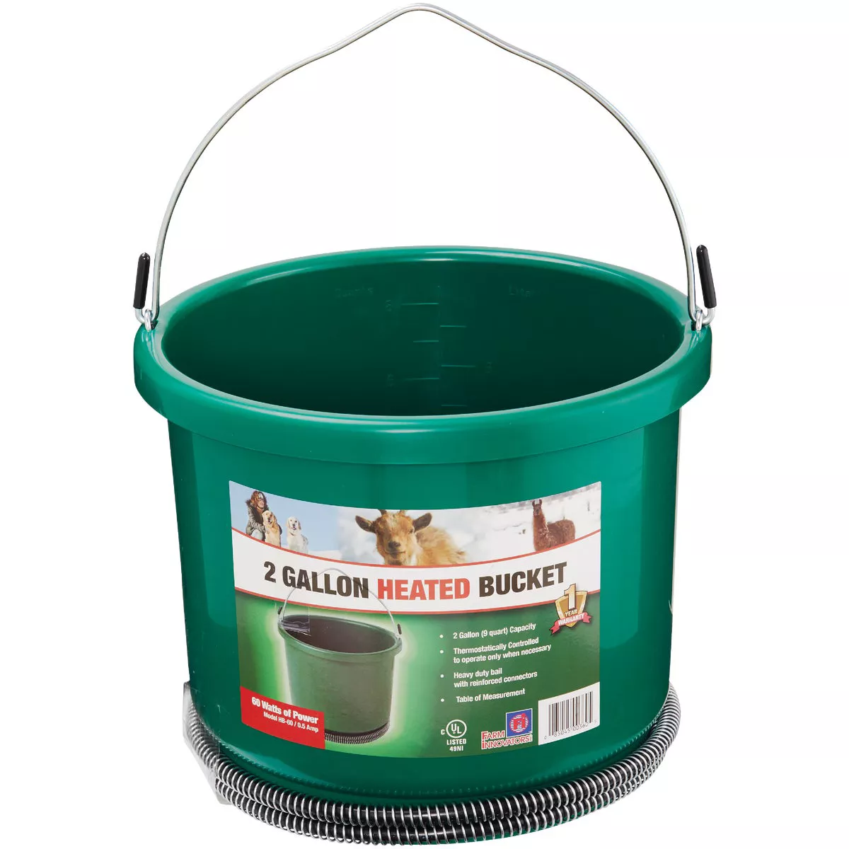 Farm Innovators 2 Gal. 60W 120V Heated Bucket - photo 3