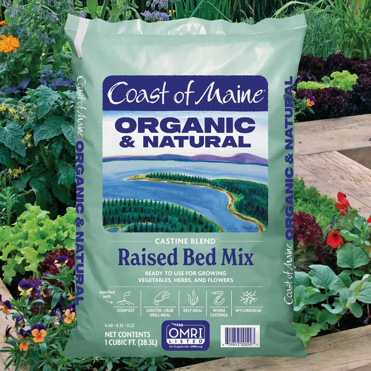 Coast of Maine Castine Blend 1 Cu. Ft. Organic Earthworm Raised Bed Mix - photo 2
