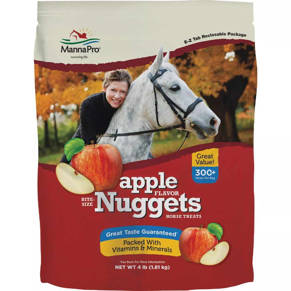 Manna Pro 4 Lb. Bite Size Apple Flavored Nuggets