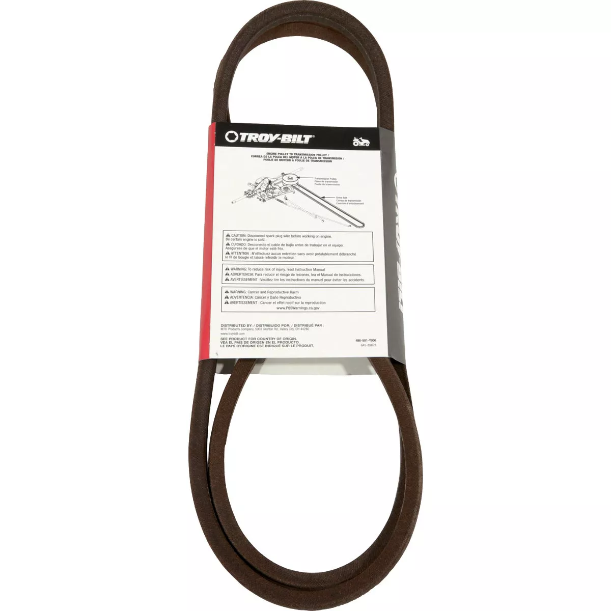 Troy-Bilt 38, 42 and 46 In. Deck Drive Belt For 6 & 7-Speed Lawn Tractors - photo 2