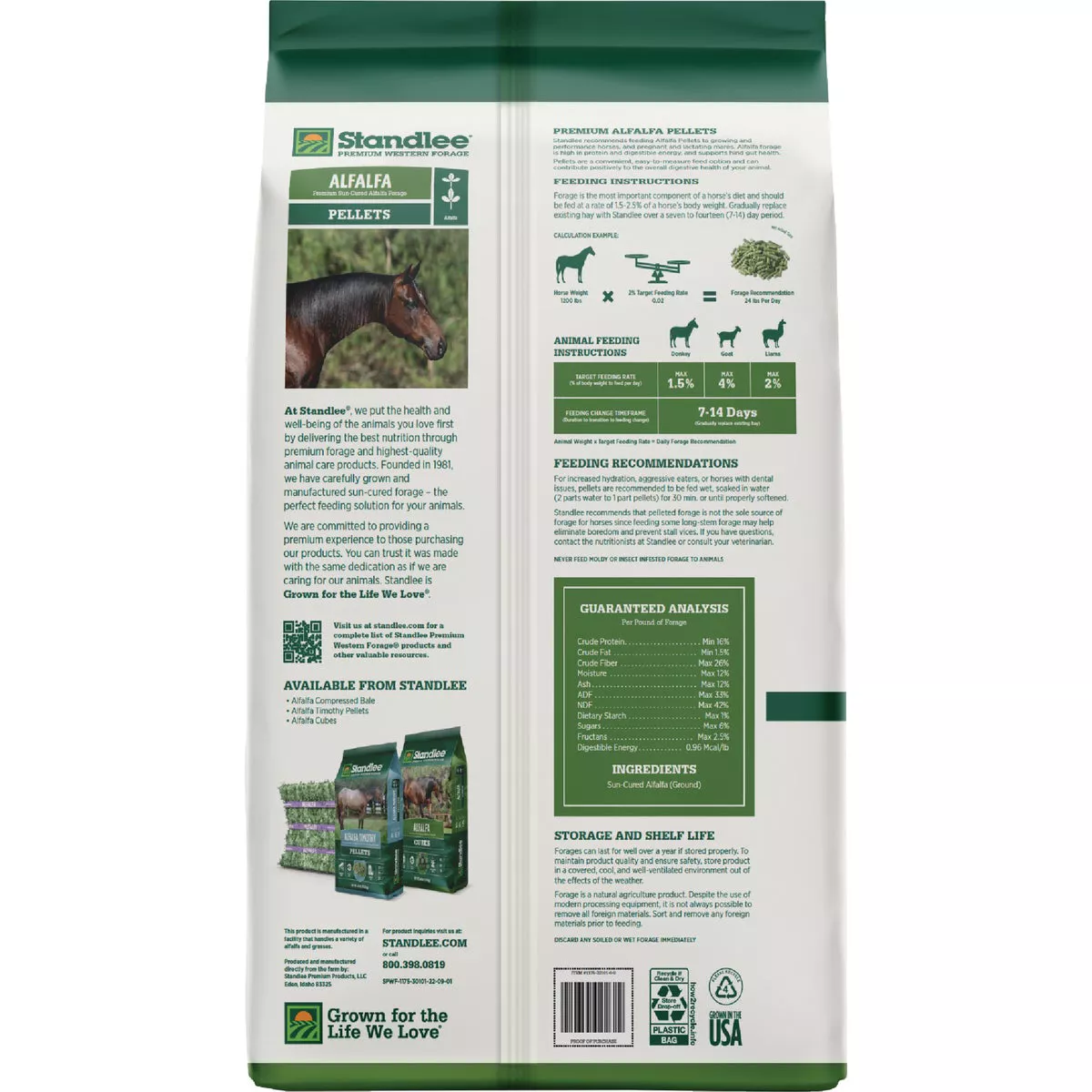 Standlee Premium Western Forage 40 Lb. Premium Alfalfa Pellets - photo 3