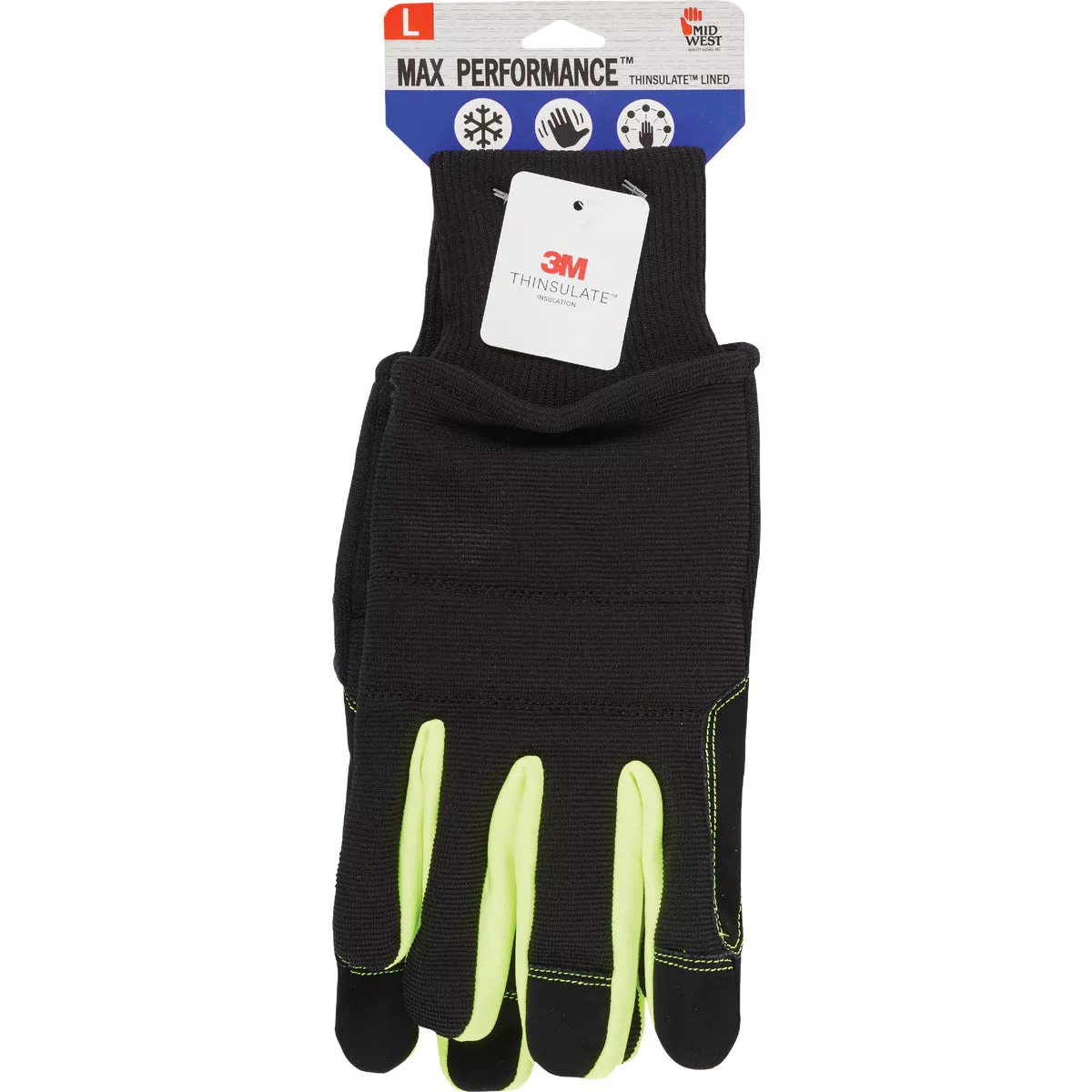 Midwest Gloves & Gear Max Performance Men's Large Thinsulate Lined Work Glove with Snow Cuff - photo 2