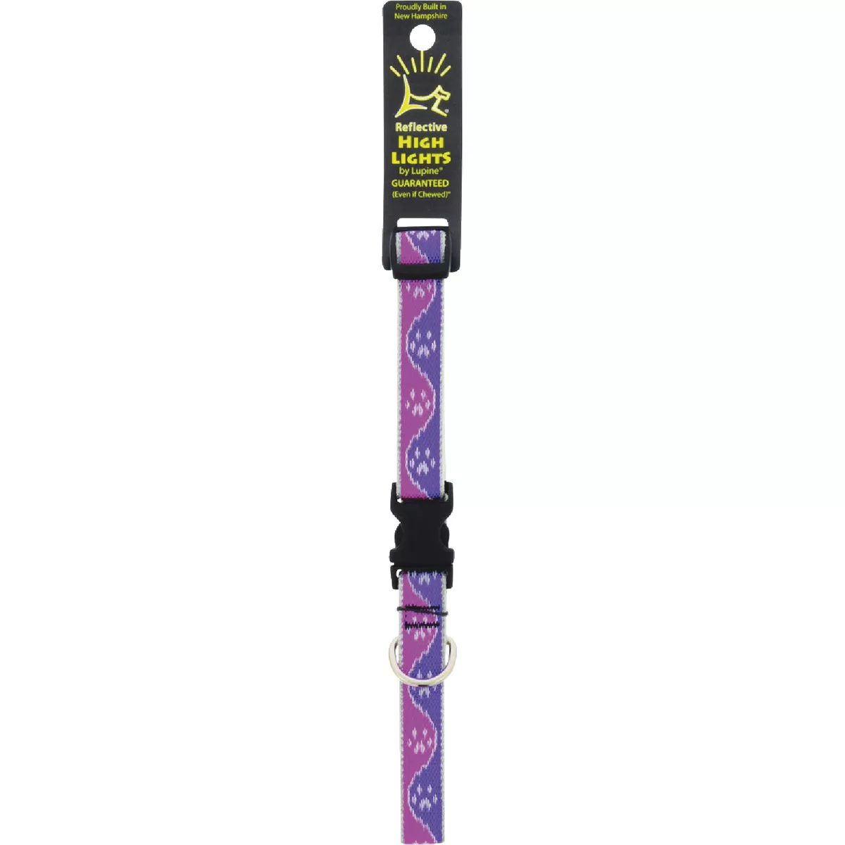 Lupine HL 3/4 In. Reflective Pink Paws 13 to 22 In. Adjustable Collar