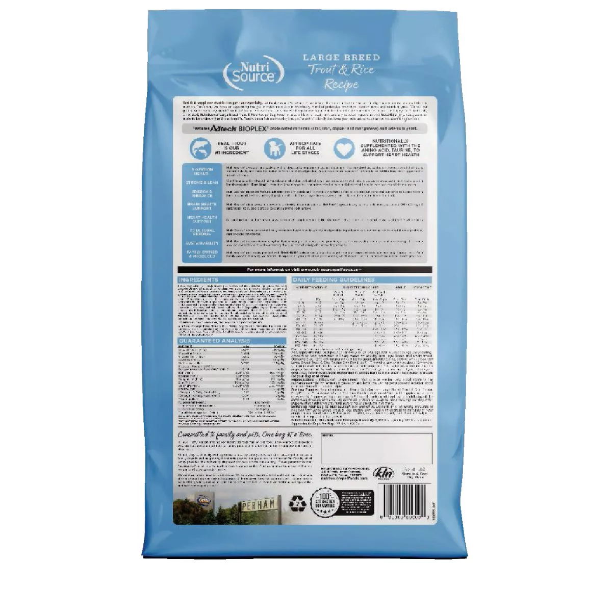 NutriSource 26 Lb. Trout & Rice Recipe Large Breed Dog Food - photo 7