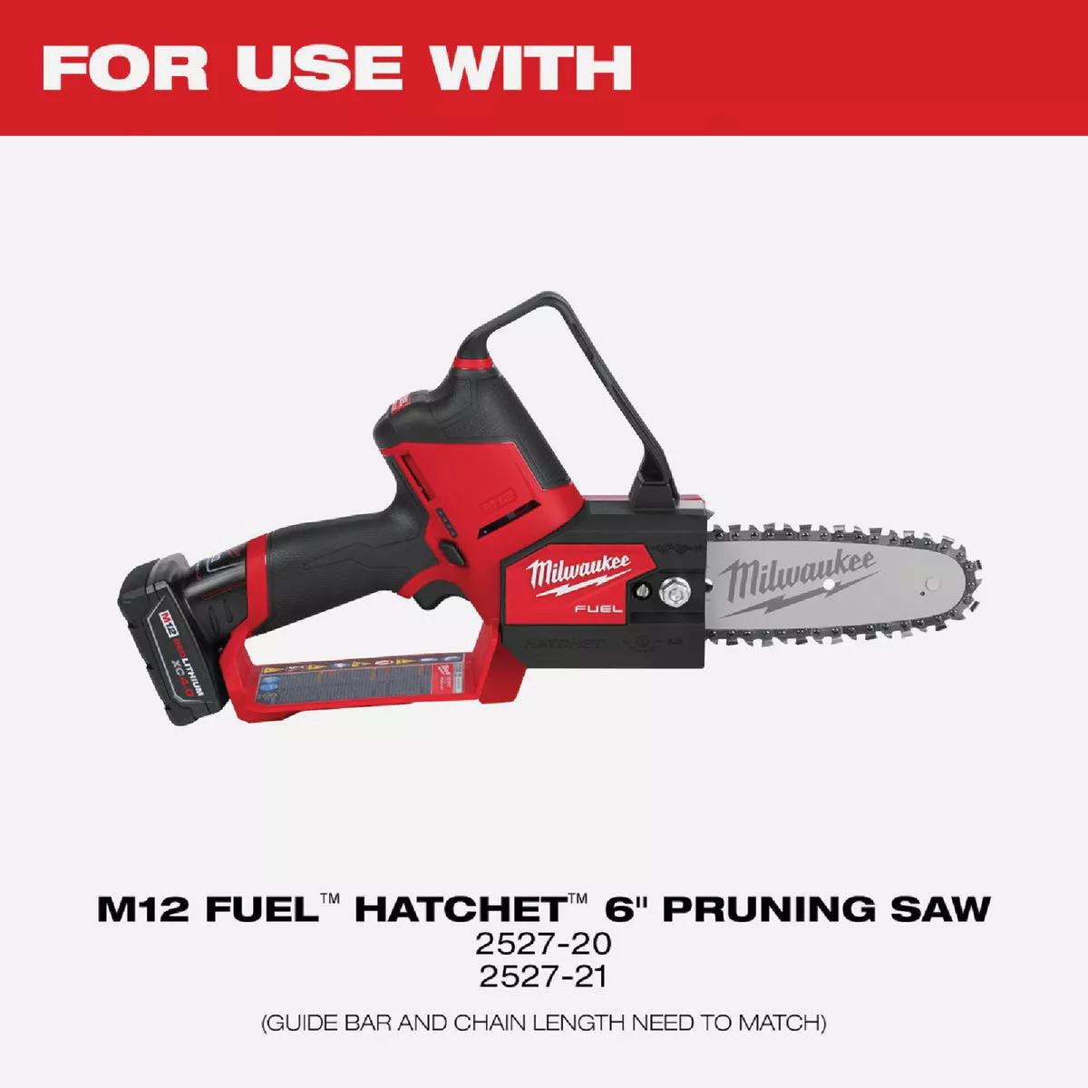 Milwaukee 6 In. Pruning Saw Guide Bar - photo 3