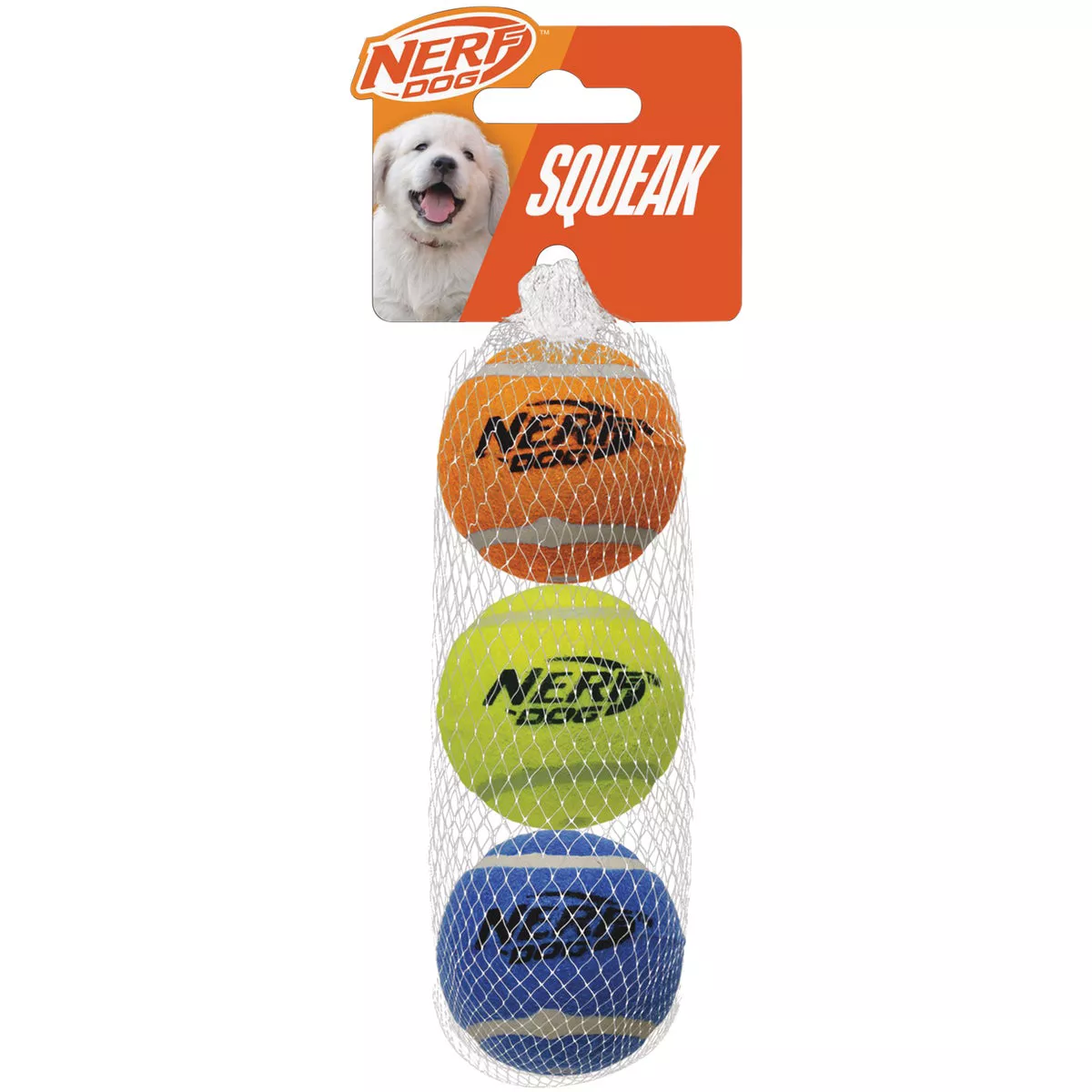 Nerf Dog 2 In. Squeak Tennis Ball (3-Pack)