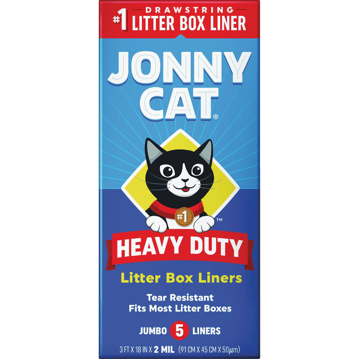 Jonny Cat Disposable Jumbo Litter Box Liner (5Pack) Do it Best