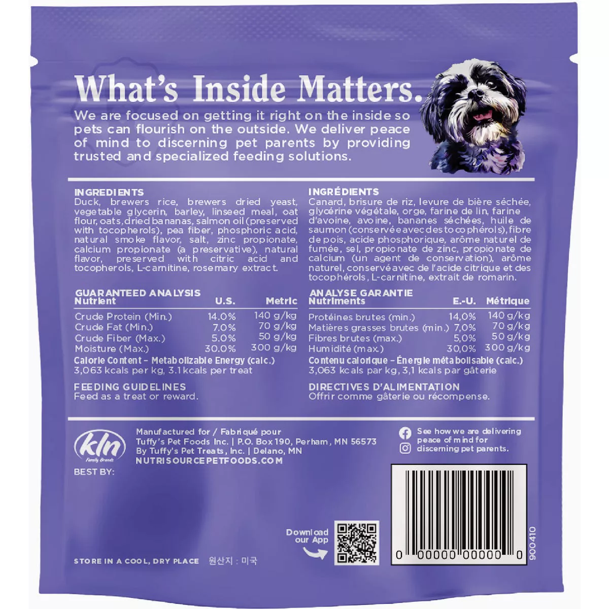NutriSource Little Bites 6 Oz. Duck Dog Treat - photo 2