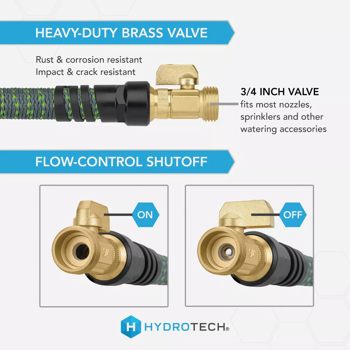 Hydrotech 5/8 In. x 50 Ft. Expandable Burst Proof Hose - Green - photo 3
