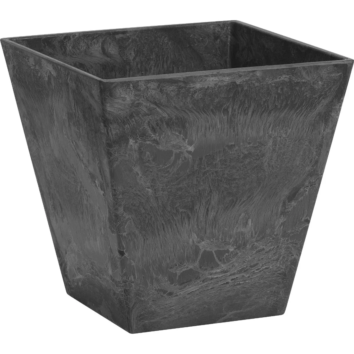 Novelty ArtStone Ella 6 In. W. x 6 In. H. x 6 In. L. Black Resin Planter