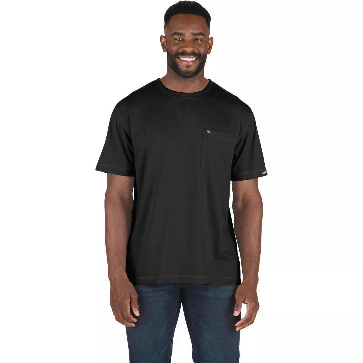 Berne Performance Men's 4XL Black Short Sleeve Pocket T-Shirt