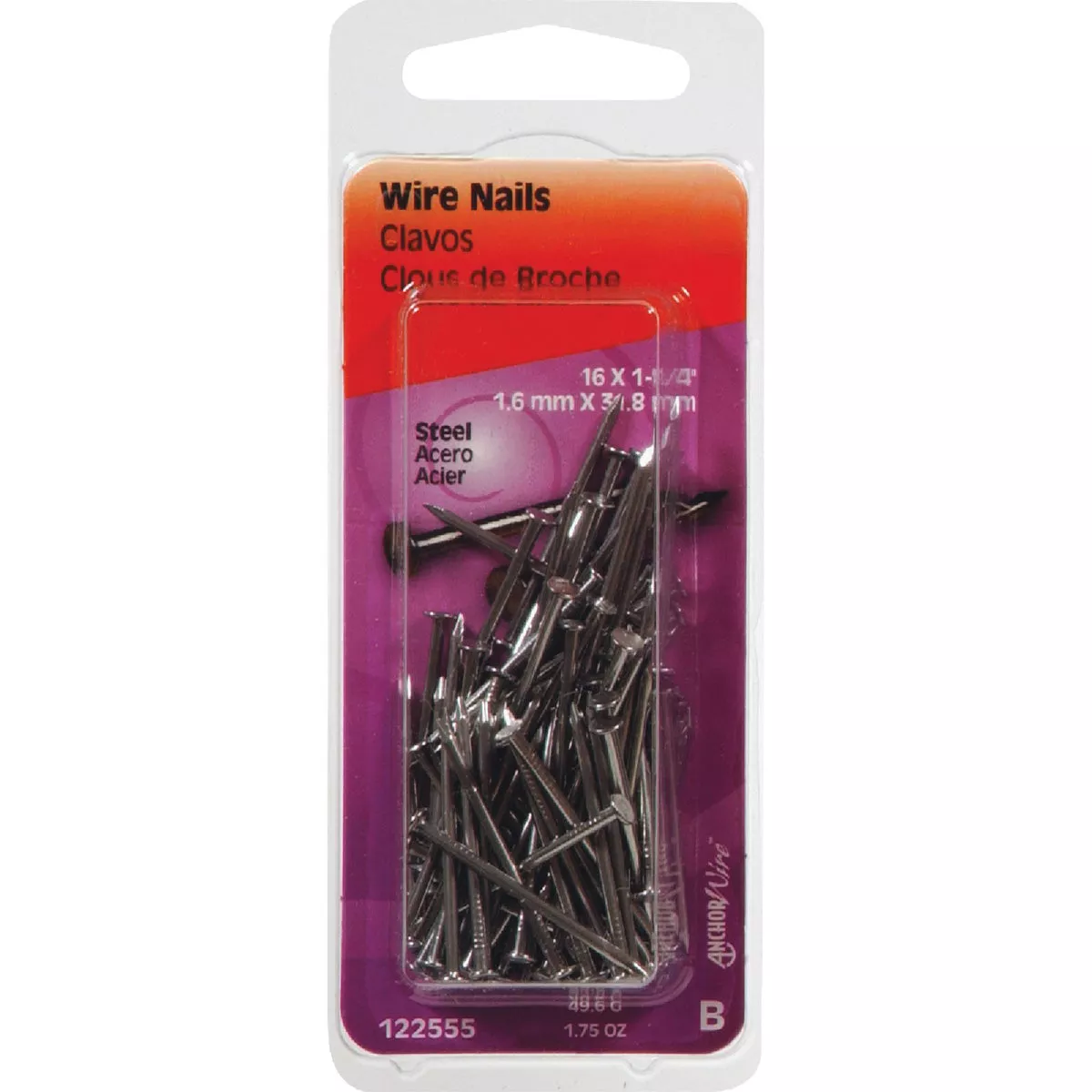 Hillman Anchor Wire 1-1/4 In. 16 ga Bright Wire Nails (1.75 Oz.) - photo 2