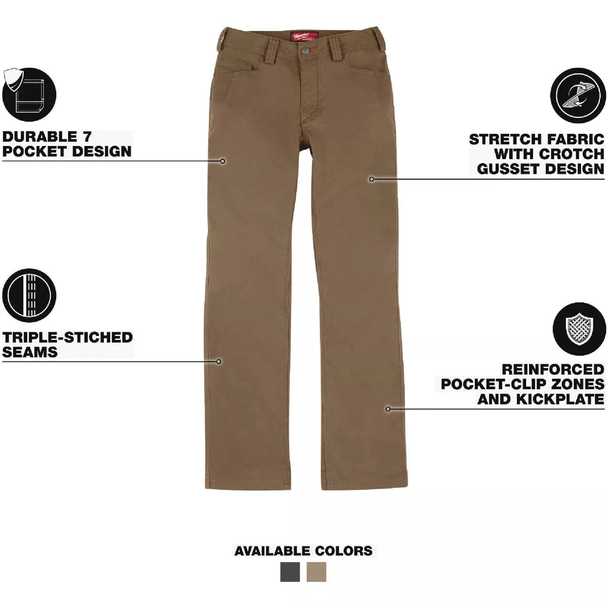 Milwaukee Women's 6 Regular Khaki Work Pants - photo 2