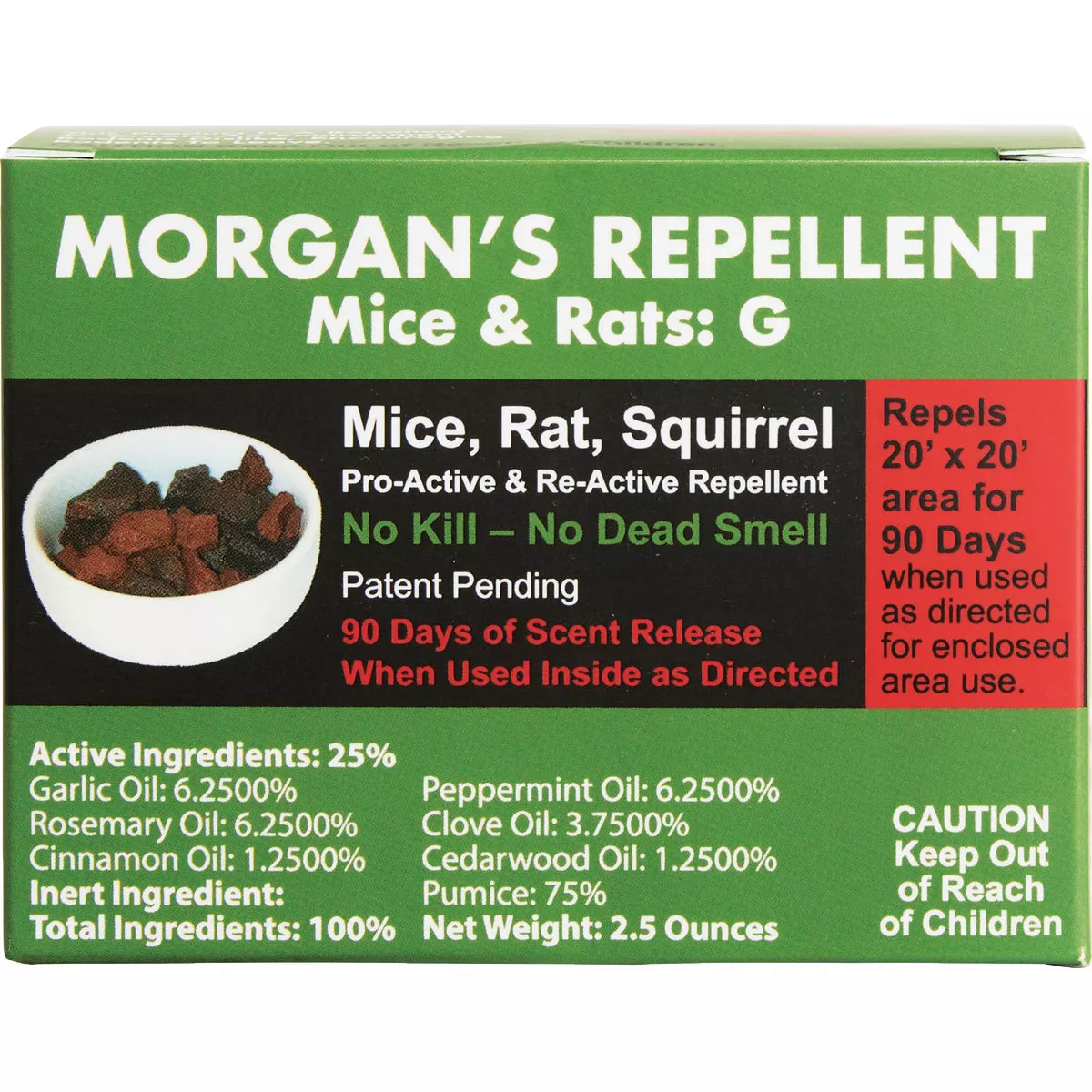 Morgan's Strong Garlic 2.5 Oz. Pumice Stone Mouse & Rat Repellent - photo 2