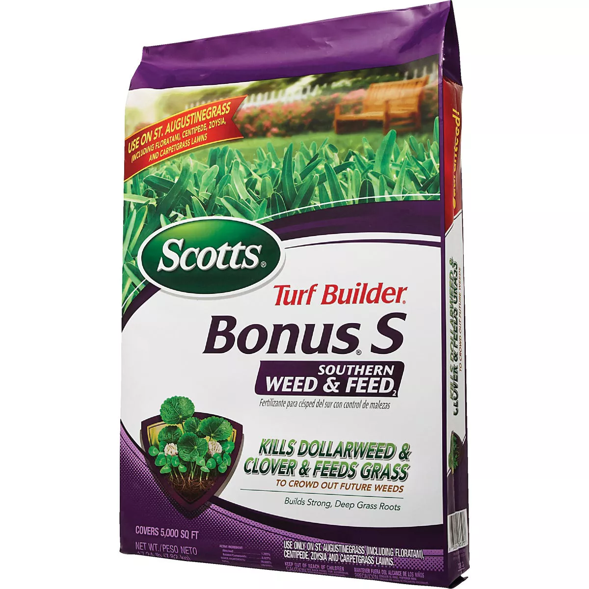 Scotts Turf Builder Bonus S Southern Weed & Feed2 18.62 Lb. 5000 Sq. Ft. Weed Killer Plus Lawn Fertilizer - photo 9