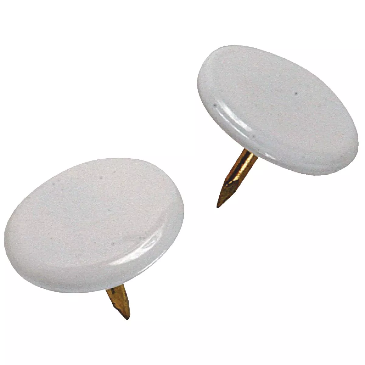 Hillman Anchor Wire White 23/64 In. x 15/64 In. Thumb Tack (40 Ct.) - photo 4