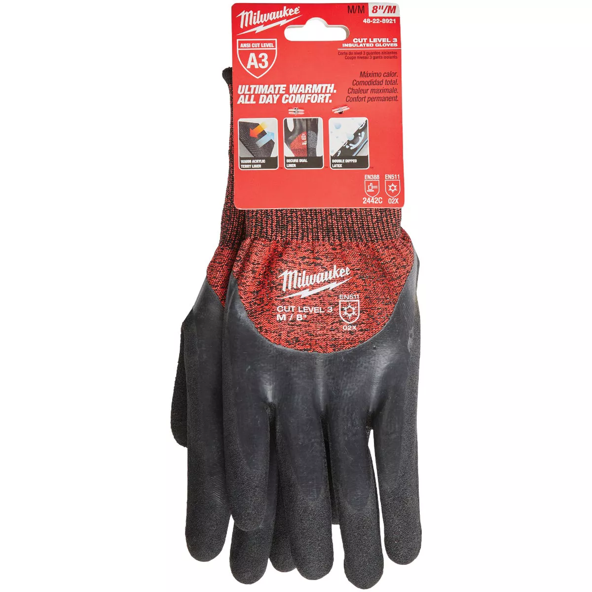Milwaukee Unisex Medium Latex Coated Cut Level 3 Insulated Work Glove - photo 3