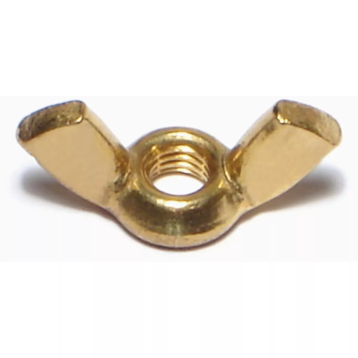Midwest Fastener #10-32 x 23/32 In. Brass Fine Thread Cold Forged Wing Nuts (10 Ct.)-