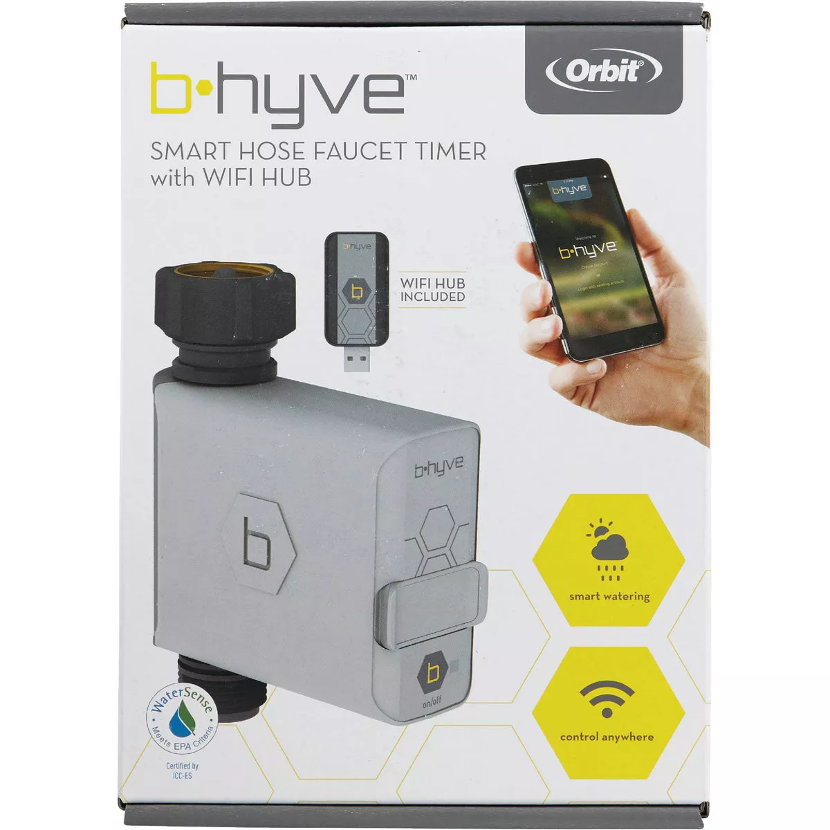 Orbit B-Hyve Gen 2 Smart 1-Outlet Hose Faucet Irrigation Controller with Wi-Fi Hub - photo 2