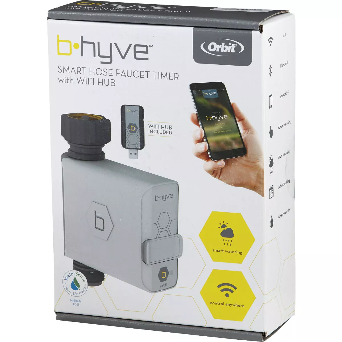 Orbit B-Hyve Gen 2 Smart 1-Outlet Hose Faucet Irrigation Controller with Wi-Fi Hub - photo 3