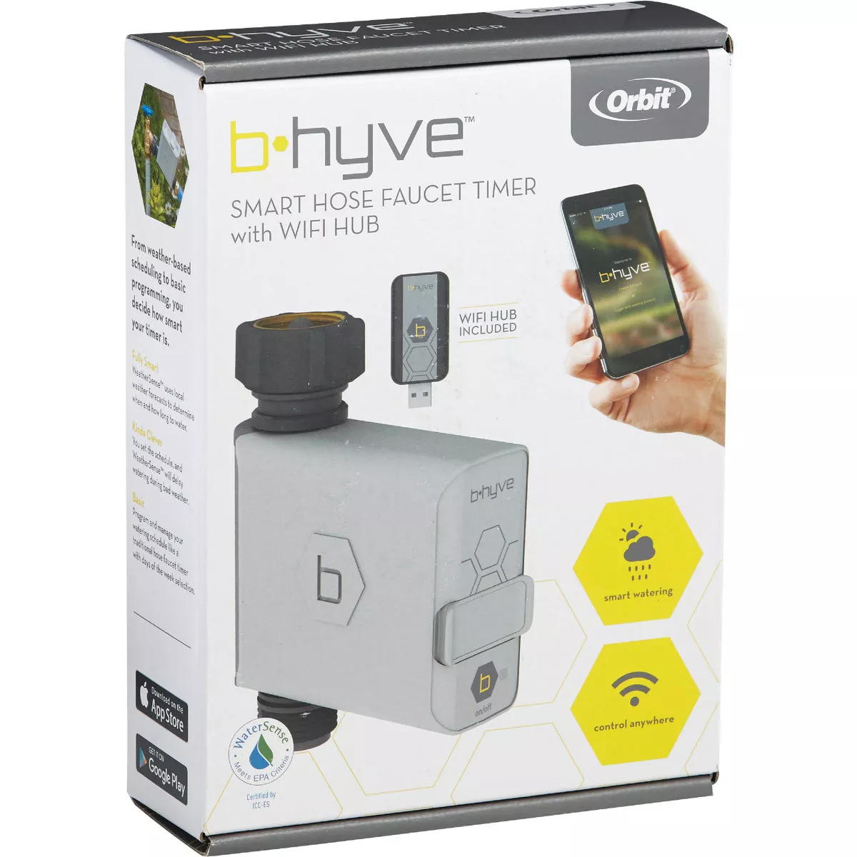 Orbit B-Hyve Gen 2 Smart 1-Outlet Hose Faucet Irrigation Controller with Wi-Fi Hub - photo 4
