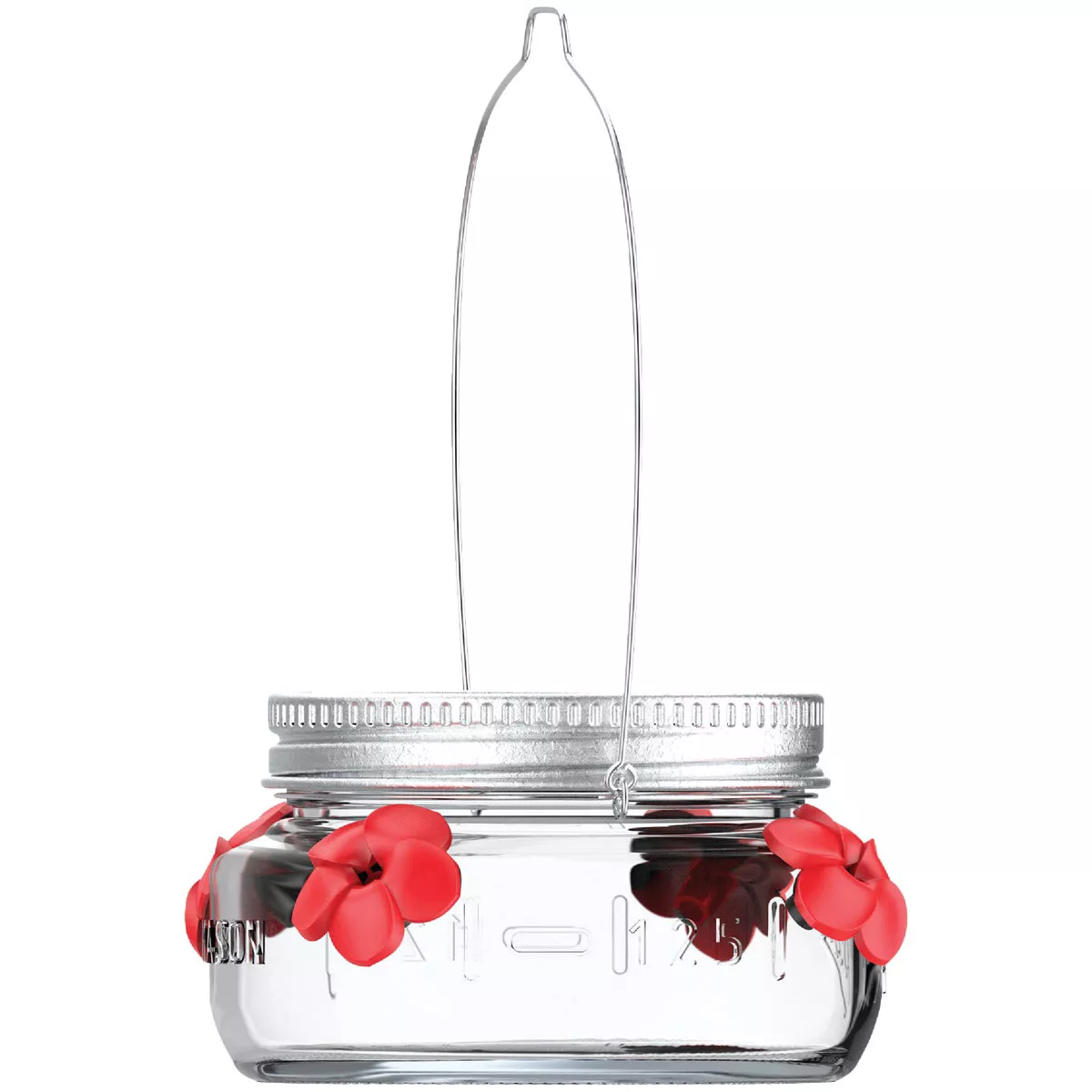 Nature's Way 6 Oz. Glass Mason Jar Hummingbird Feeder