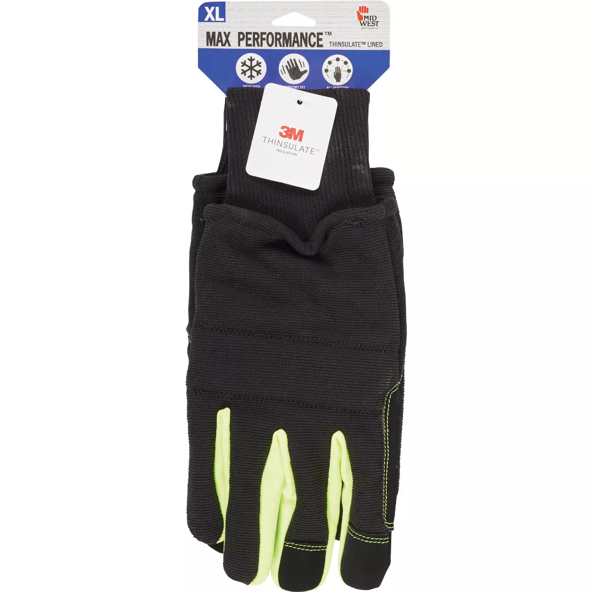 Midwest Gloves & Gear Max Performance Men's XL Thinsulate Lined Work Glove with Snow Cuff - photo 2