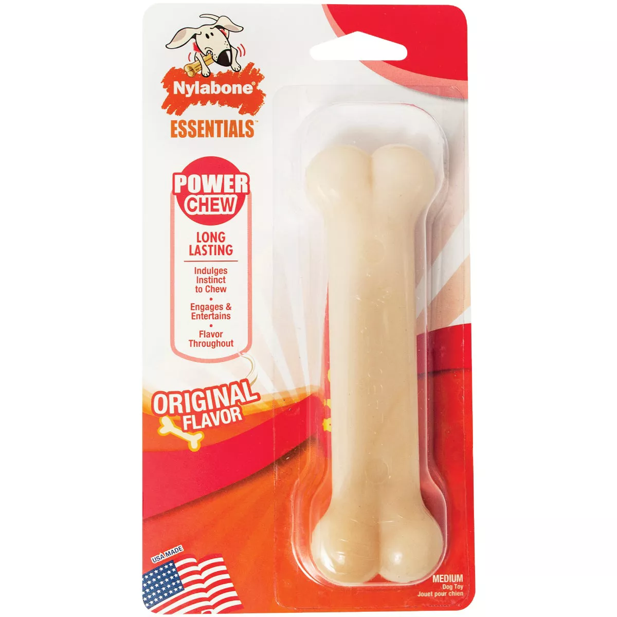 Nylabone Original Flavor Power Chew Durable Medium Dog Toy