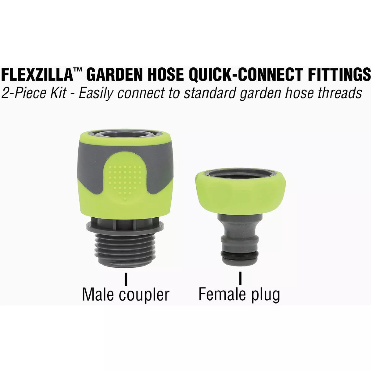 Flexzilla Standard Garden Hose Quick-Connect Coupler & Plug Kit ...