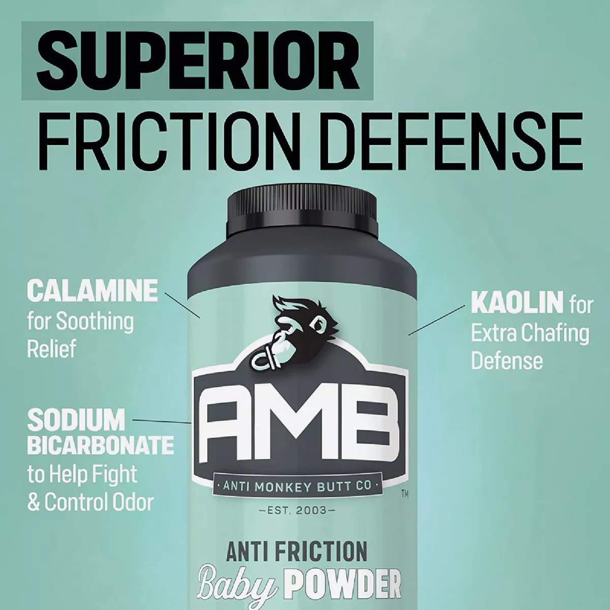 Baby Anti Monkey Butt 8 Oz. Calamine Body Powder - photo 2
