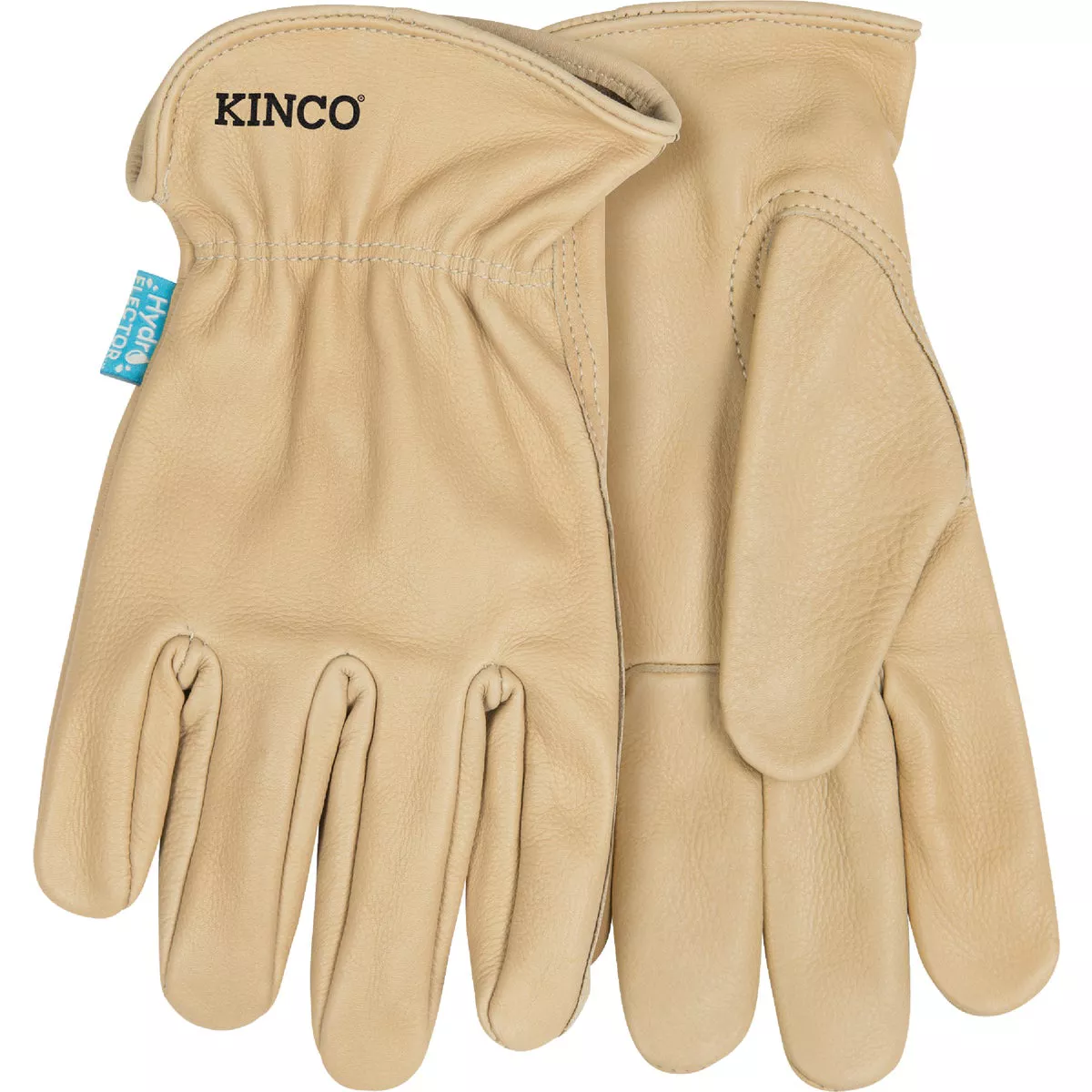 Kinco HydroFlector Men's Large Water-Resistant Tan Cowhide Driver Glove - photo 2