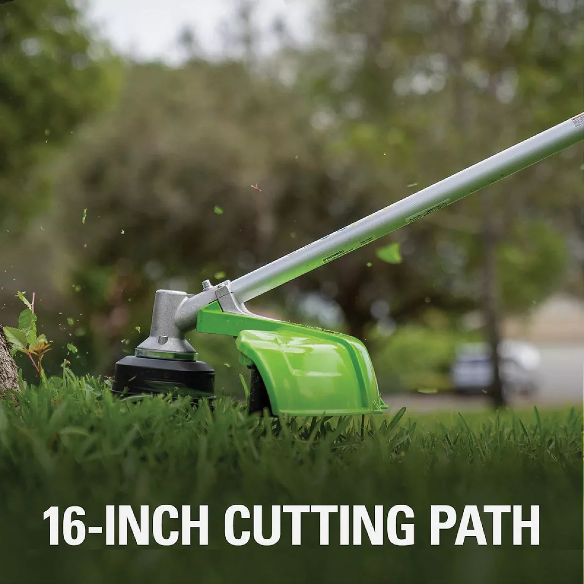 Greenworks 24V (2 x 24V) 16 In. Brushless Attachment Capable String Trimmer with (2) 4.0 Ah USB Batteries & Charger - photo 5