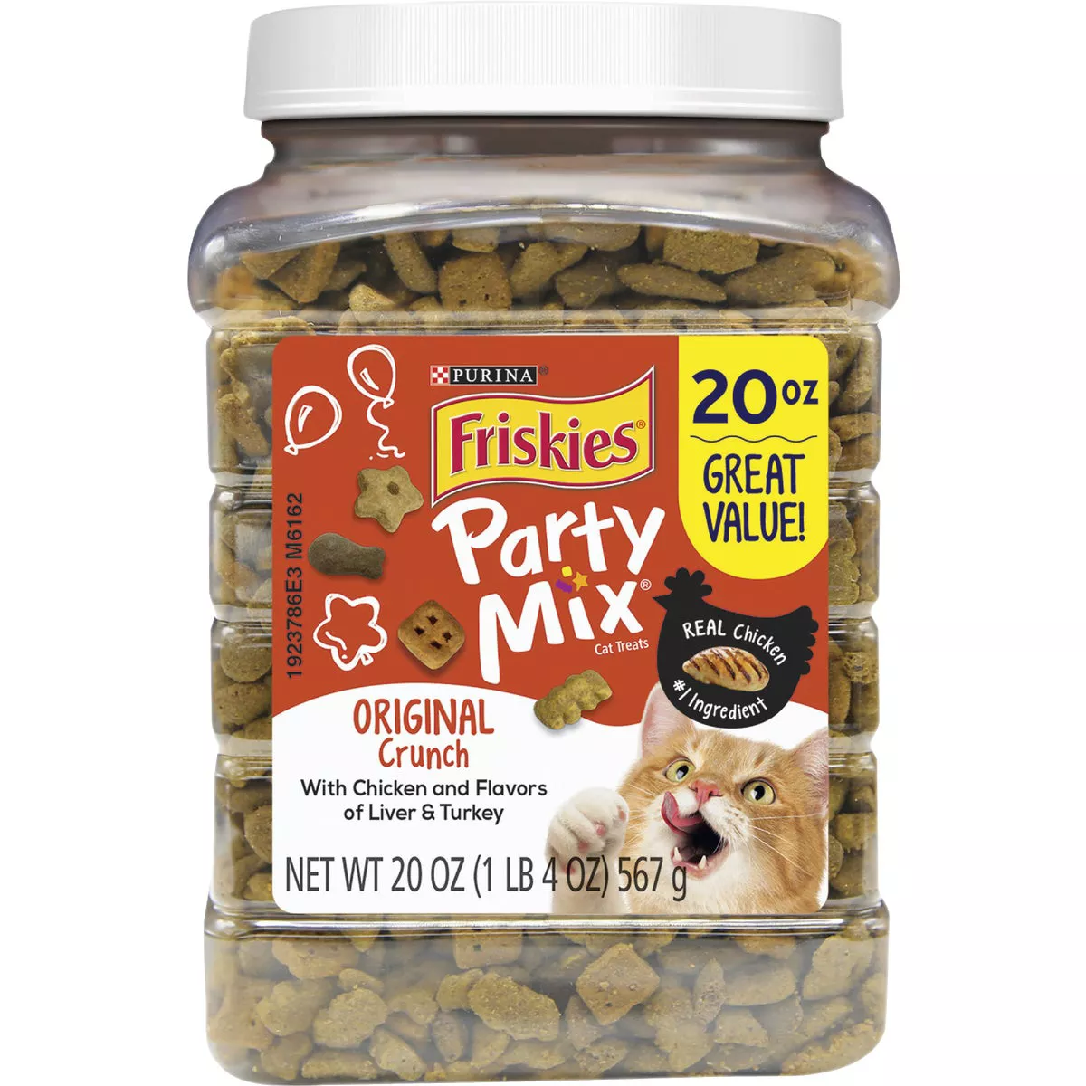 Purina Party Mix Original-Chicken, Liver, & Turkey 20 Oz. Cat Treat