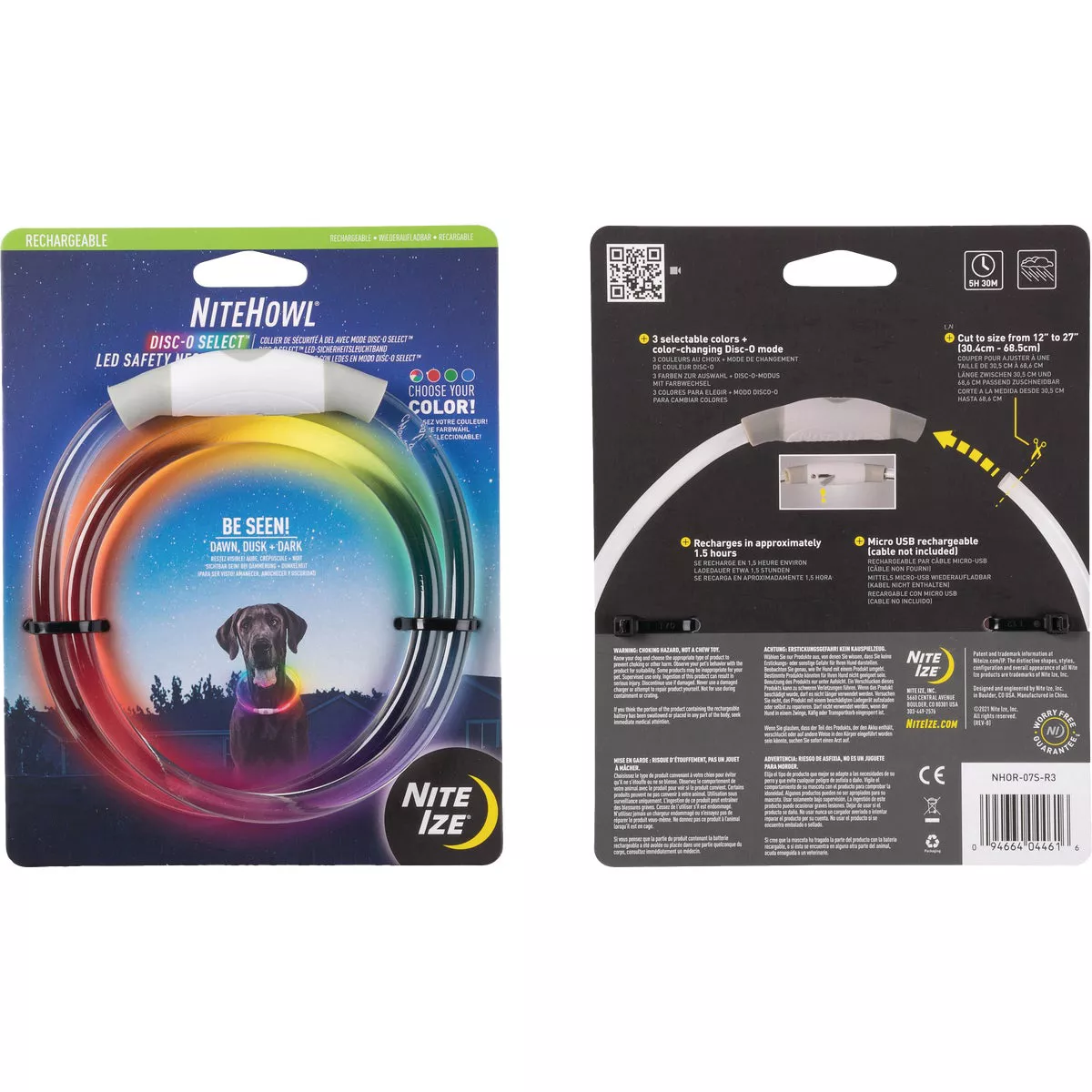 Nite Ize Nite Howl Lithium Polymer Rechargeable Color Changing LED Safety Necklace - photo 4