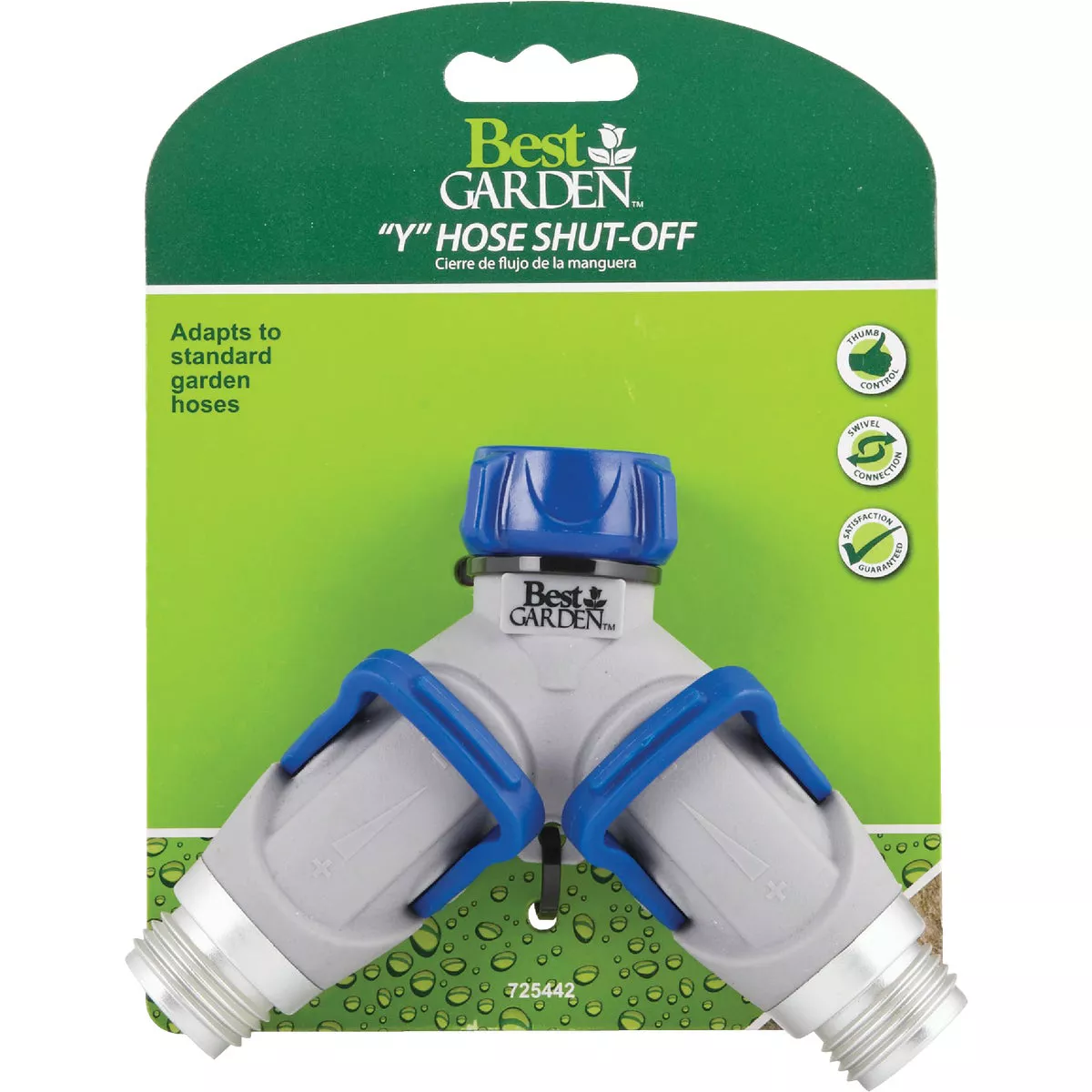 Best Garden Plastic Dual Y-Hose Shutoff Connector - photo 2