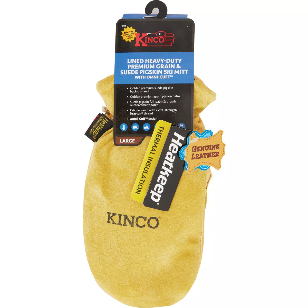 Kinco Men's Large Premium Pigskin Thermal Insulated Mitten - photo 2