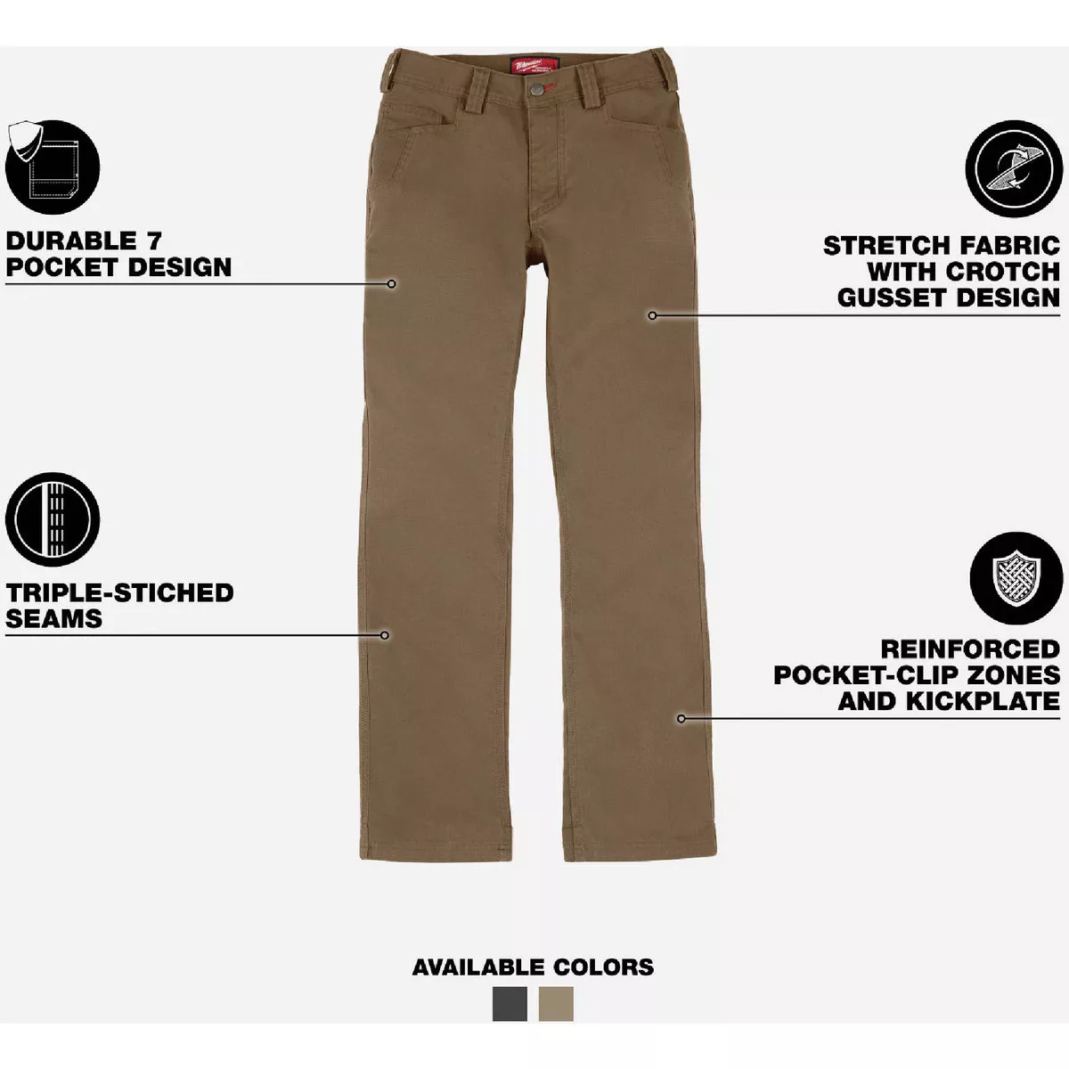 Milwaukee Women's 8 Regular Khaki Work Pants - photo 2