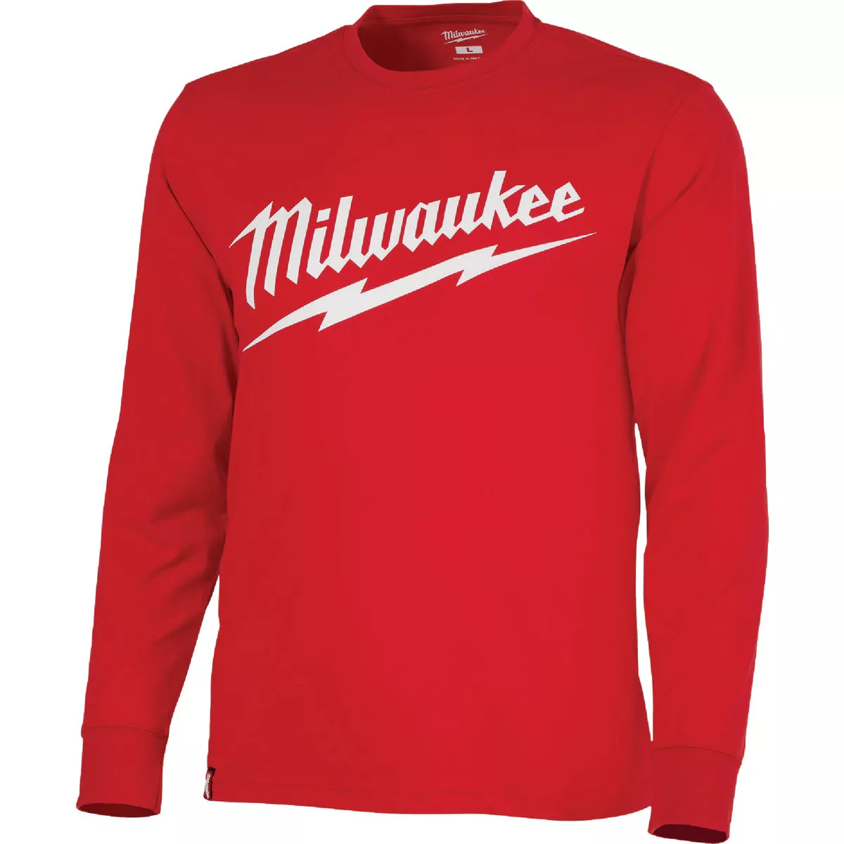 Milwaukee 2XL Red Long Sleeve Men's Heavy-Duty Shirt