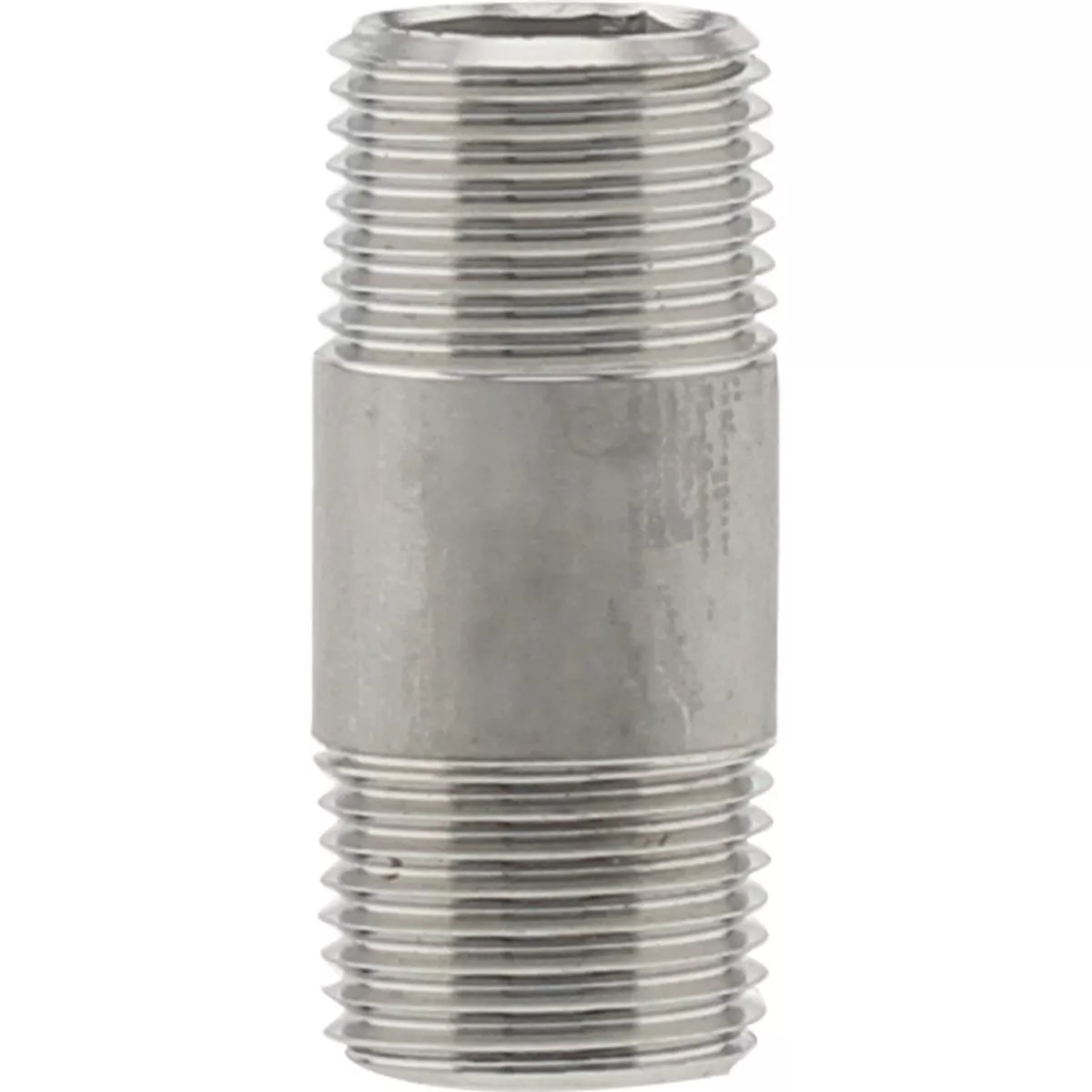 PLUMB-EEZE 3/8 In. MIP x 1-1/2 In. Stainless Steel Nipple