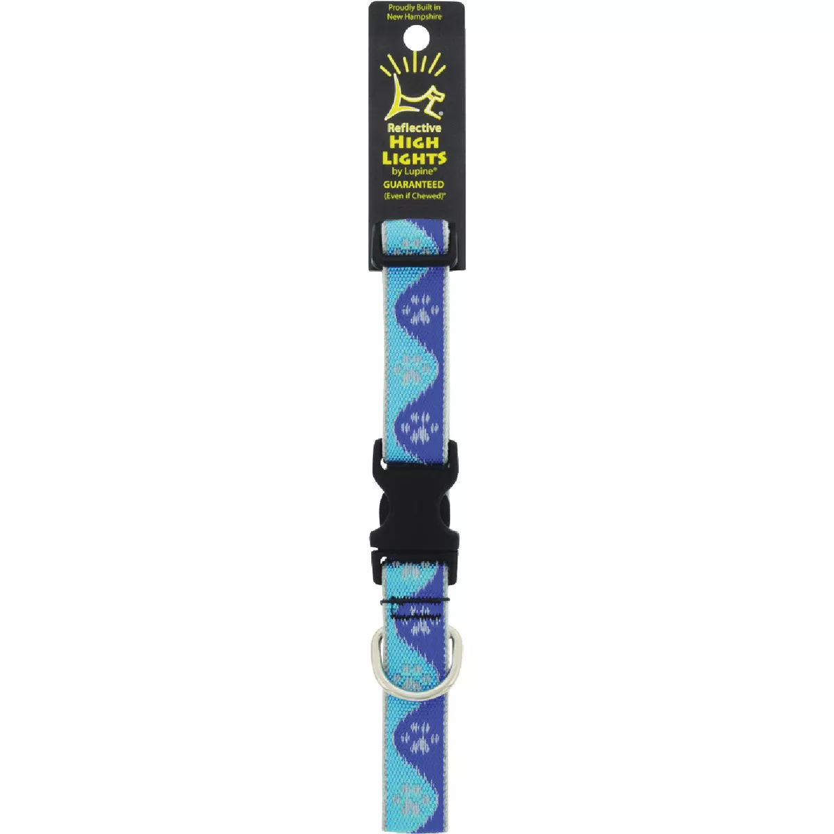 Lupine HL 1 In. Reflective Blue Paws 12 to 20 In. Adjustable Collar