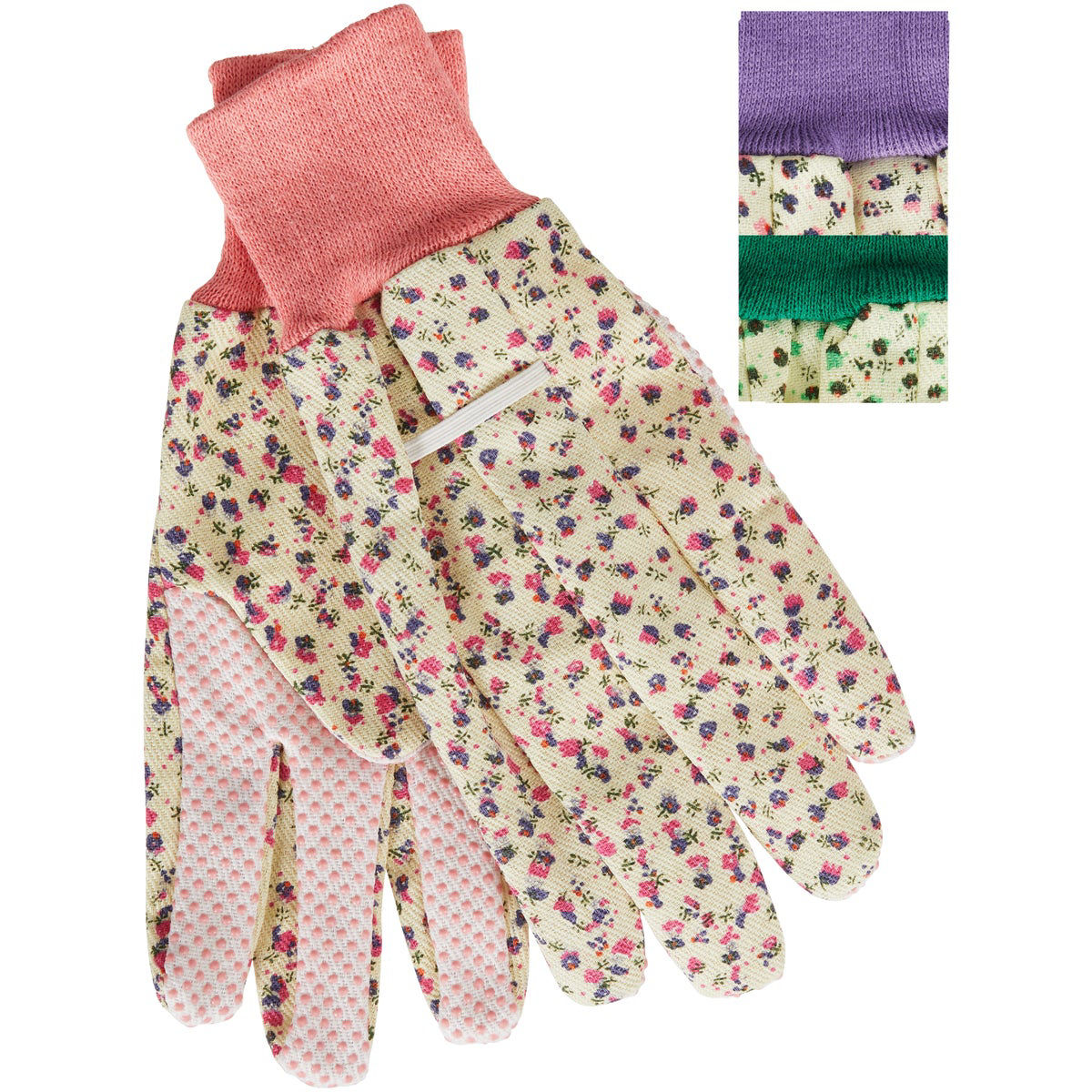 Best Garden Women's Canvas Garden Glove with Knit Cuff - Thumbnail 5