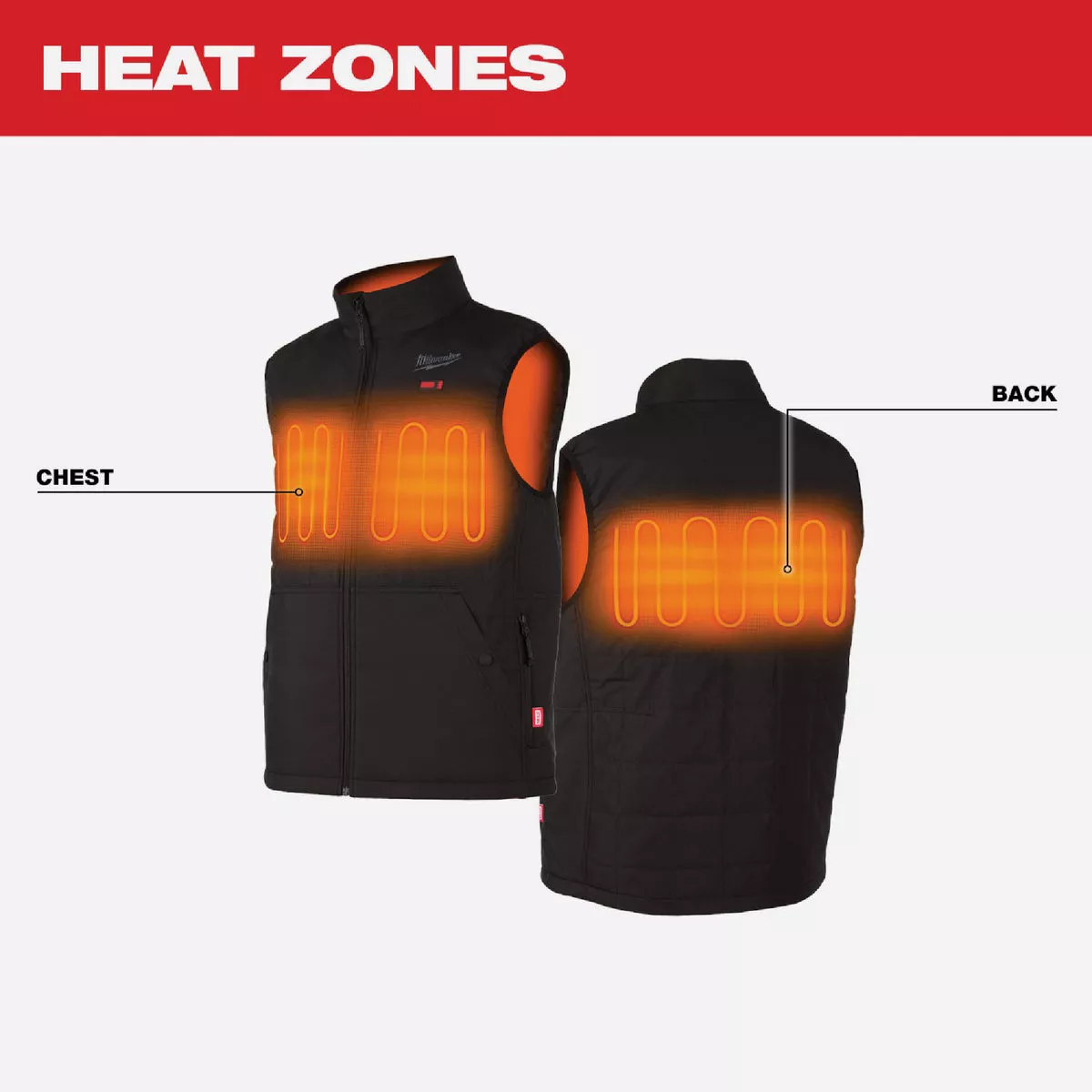 Milwaukee M12 AXIS Men's Black Cordless Heated Vest Kit, XL - photo 8