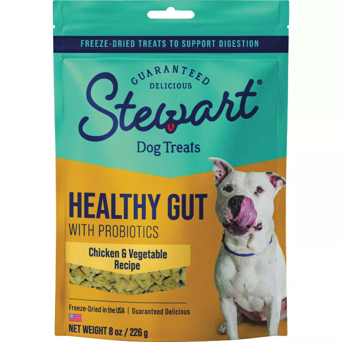 Stewart Healthy Gut 8 Oz. Chicken & Vegetable Freeze-Dried Dog Treats