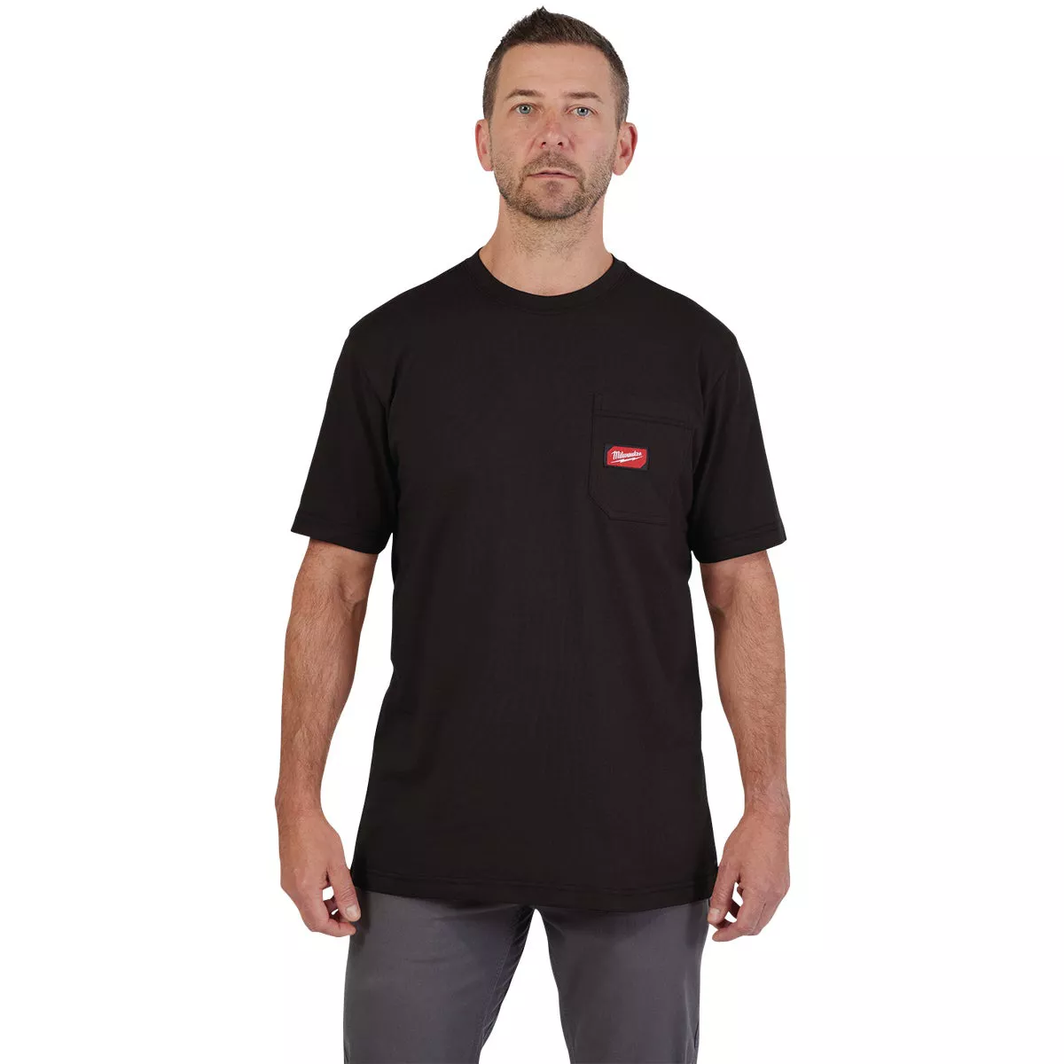 Milwaukee GridIron Small Black Short Sleeve Heavy-Duty Pocket T-Shirt - photo 2