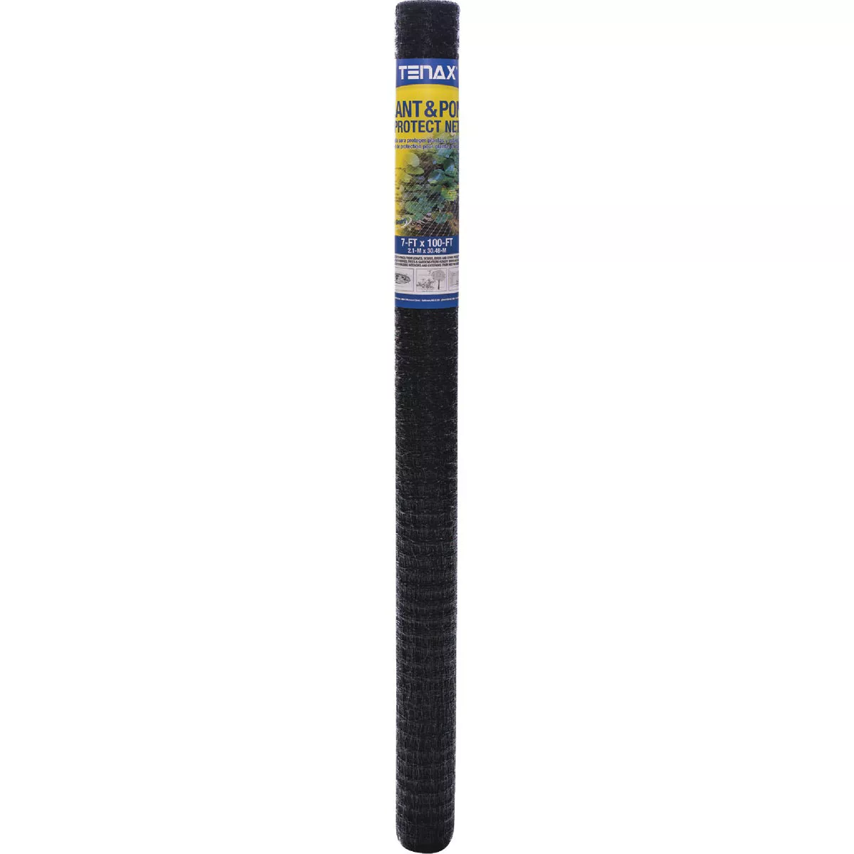 Tenax 3/4 In. x 3/4 In. Mesh 7 Ft. x 100 Ft. Black Plant & Pond Net